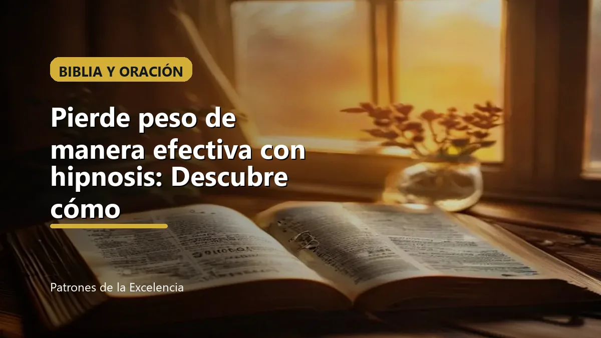 Pierde peso de manera efectiva con hipnosis: Descubre cómo: portada unica y optimizada para SEO