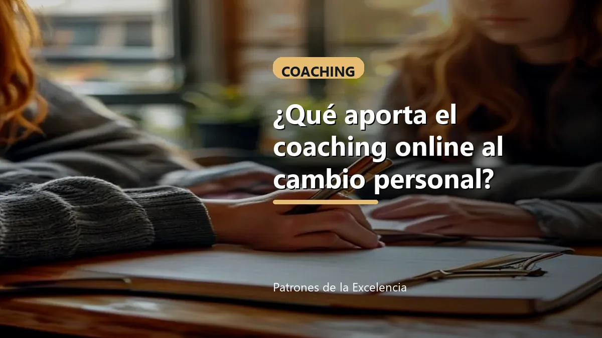 ¿Qué aporta el coaching online al cambio personal?: portada unica y optimizada para SEO