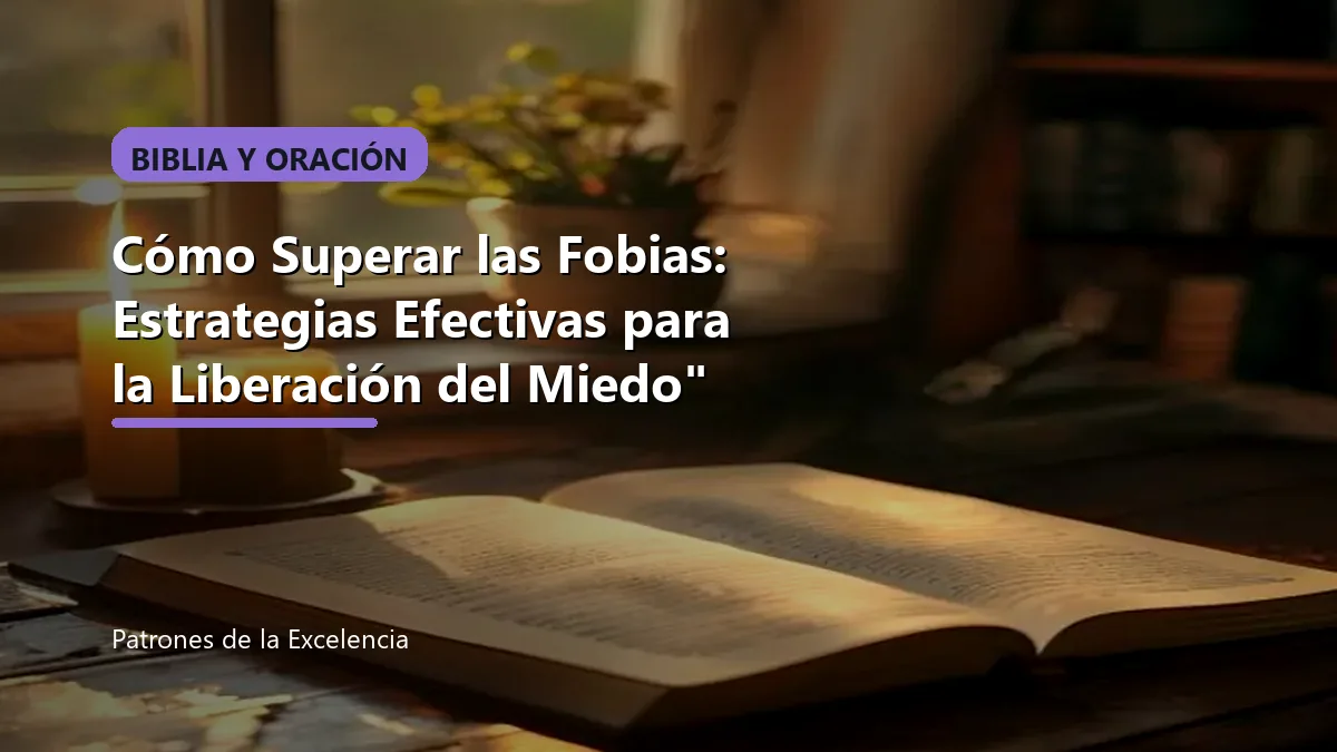 Cómo Superar las Fobias: Estrategias Efectivas para la Liberación del Miedo": portada unica y optimizada para SEO