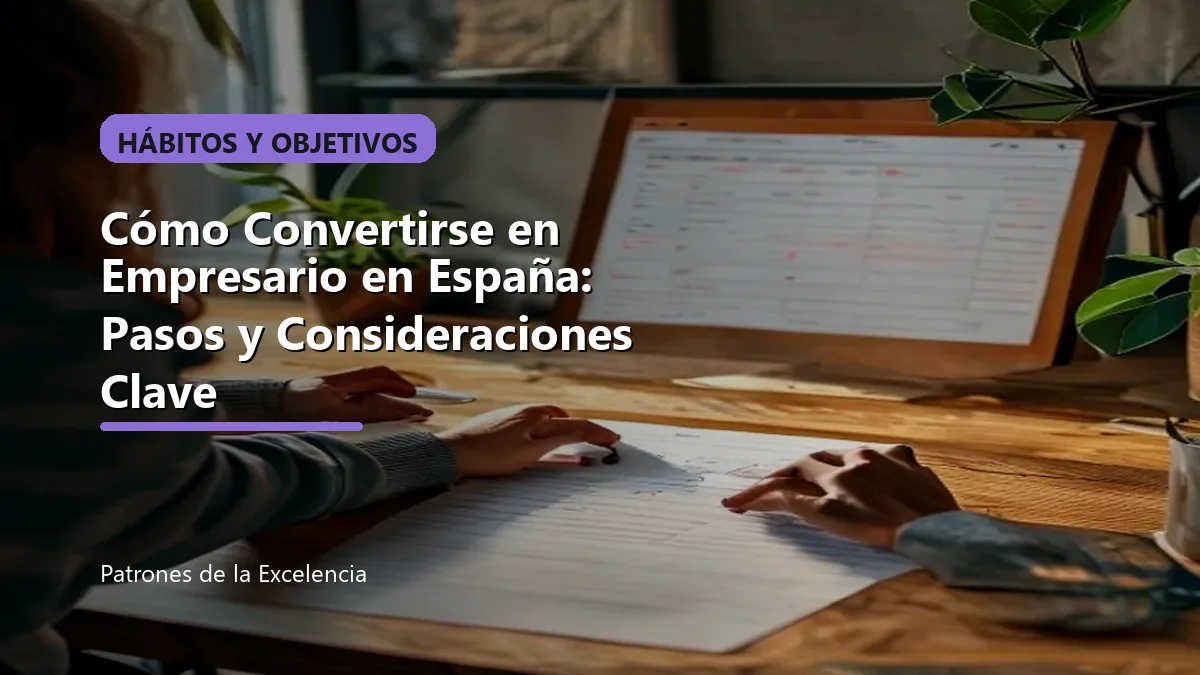 Cómo Convertirse en Empresario en España: Pasos y Consideraciones Clave: portada unica y optimizada para SEO