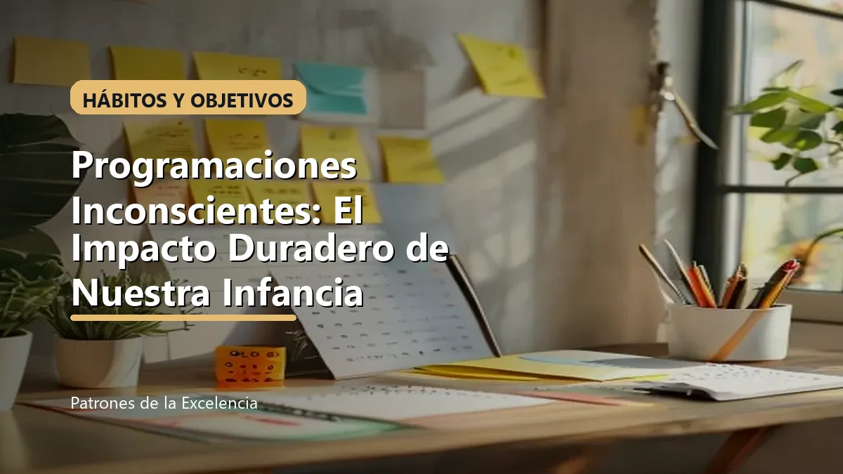 Programaciones Inconscientes: El Impacto Duradero de Nuestra Infancia: portada unica y optimizada para SEO