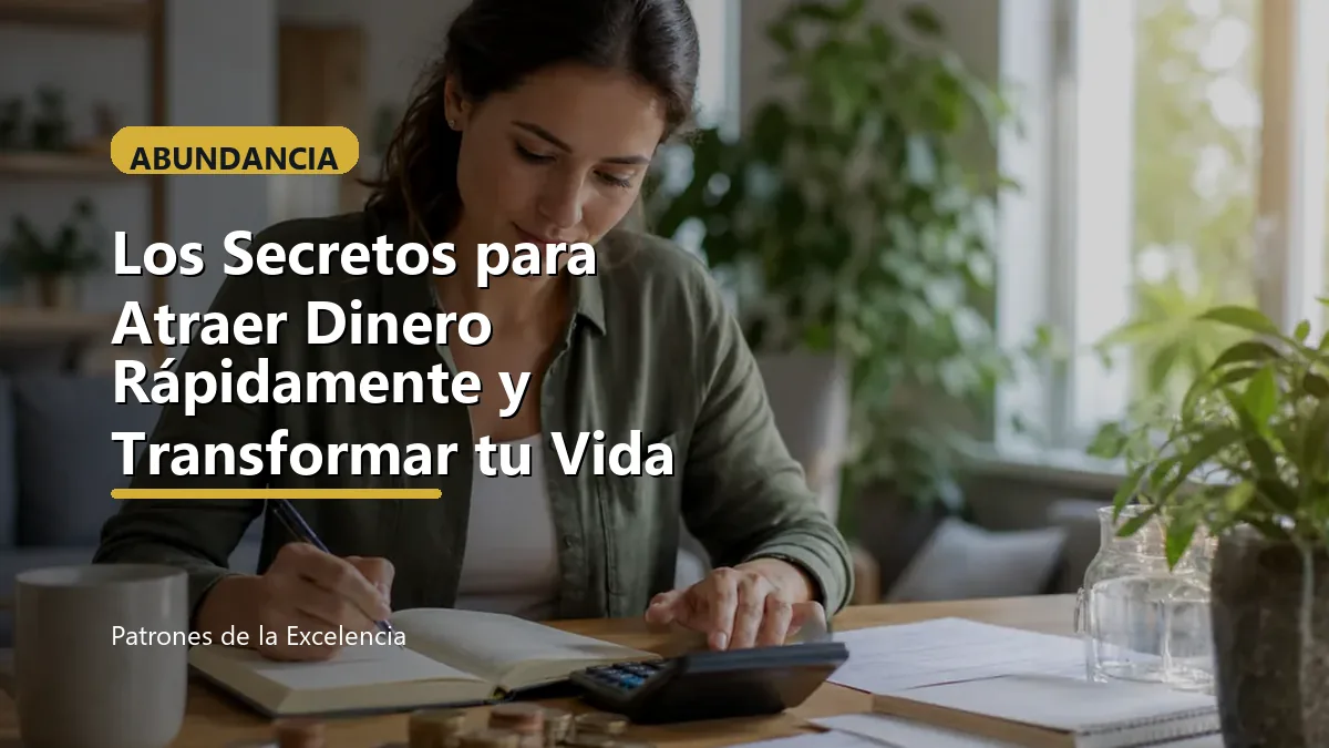 Los Secretos para Atraer Dinero Rápidamente y Transformar tu Vida: portada unica y optimizada para SEO