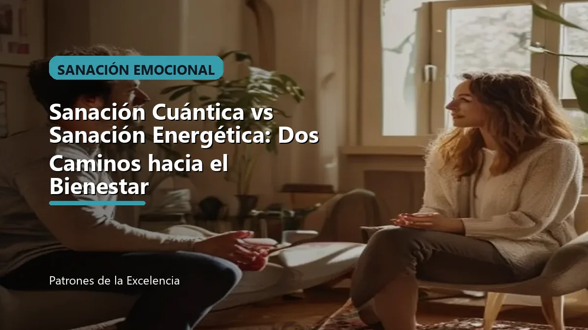 Sanación Cuántica vs Sanación Energética: Dos Caminos hacia el Bienestar: portada unica y optimizada para SEO