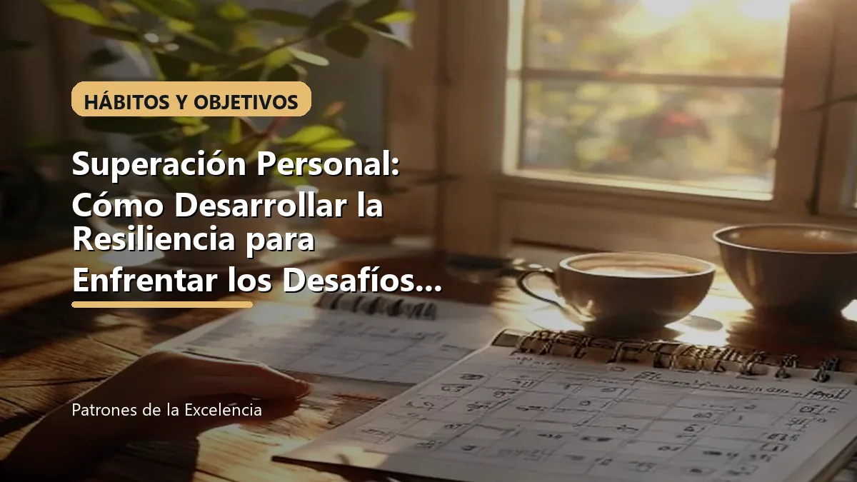 Superación Personal: Cómo Desarrollar la Resiliencia para Enfrentar los Desafíos de la Vida 💪🌱: portada unica y optimizada para SEO